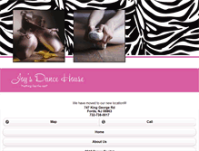 Tablet Screenshot of joysdancehouse.com